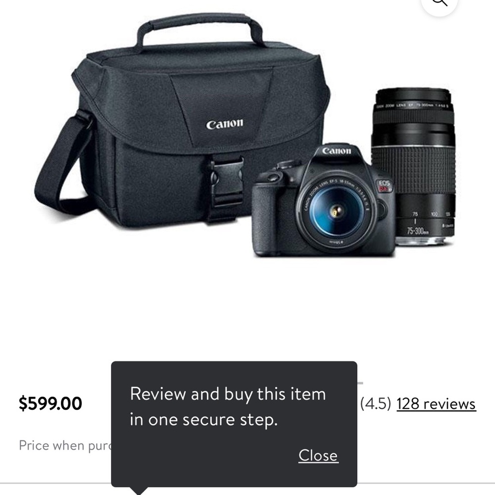 Canon Rebel EOS T7 have only had it about a year. It takes great pictures!